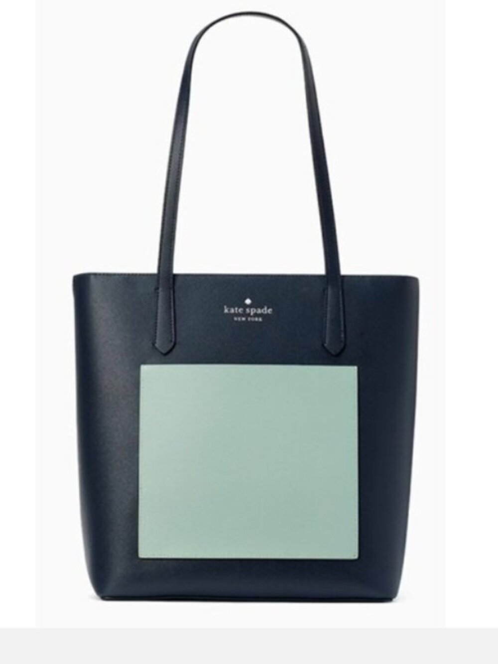 Kate Spade NY Daily Large Tote in Navy & Mint color NWT